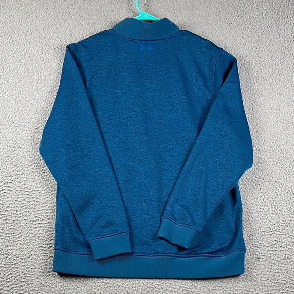 Under Armour Coldgear 1/4 Zip Pullover Sweater Men's Large Blue - Picture 9 of 10